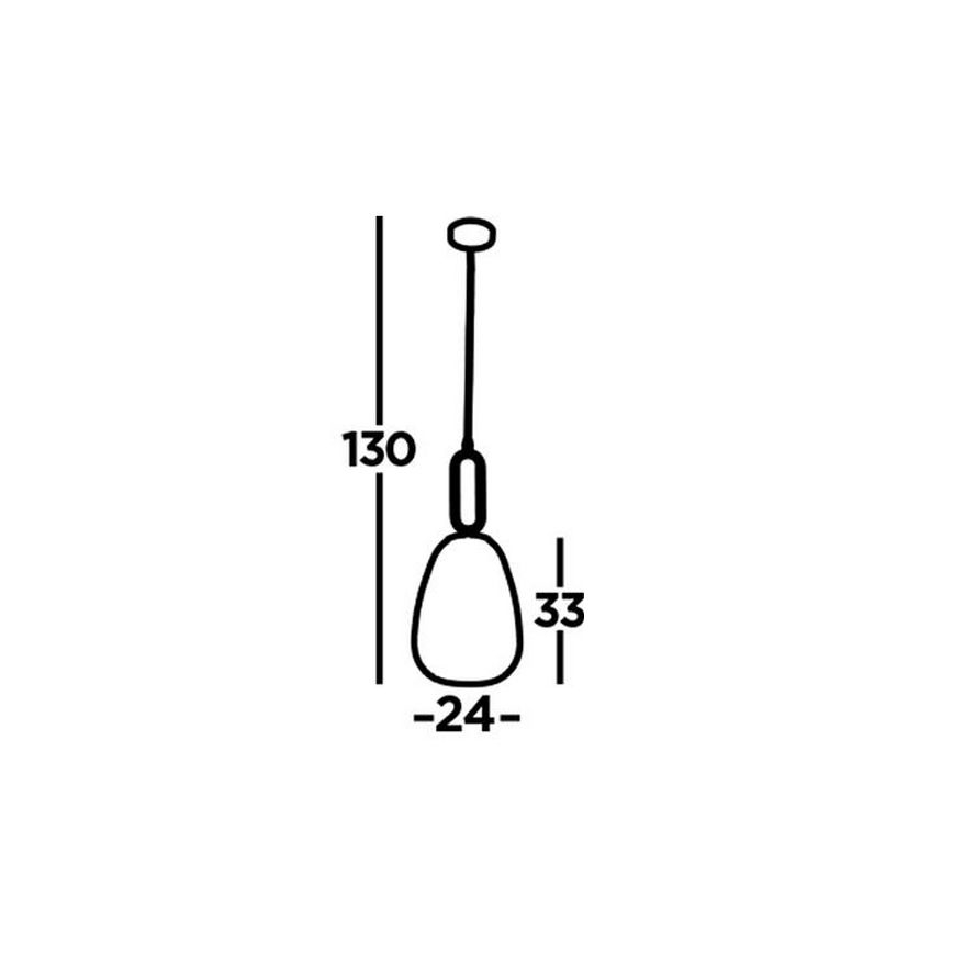 Searchlight - Hängeleuchte ELIXIR 1xE27/60W/230V durchsichtig