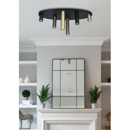 Searchlight - Plafoniera TUBES 6xGU10/10W/230V 80x30 cm