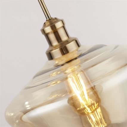 Searchlight - Lampadario a sospensione con filo MIA 3xE27/60W/230V ottone