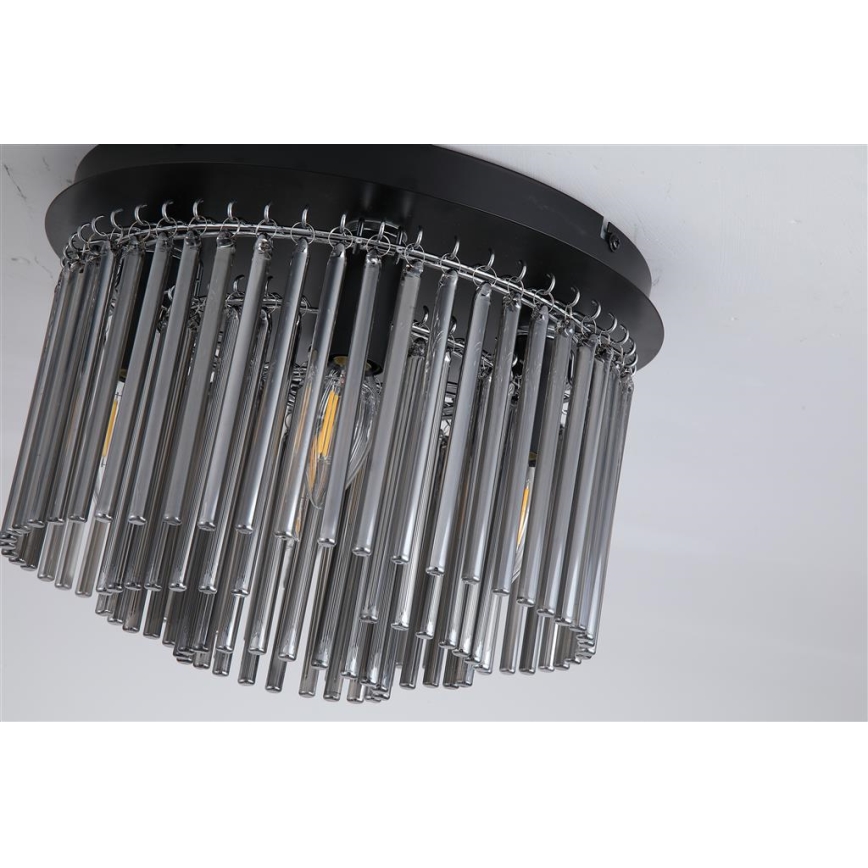Searchlight - Plafoniera SWIZZLE 5xE14/60W/230V Ø 32 cm fumé