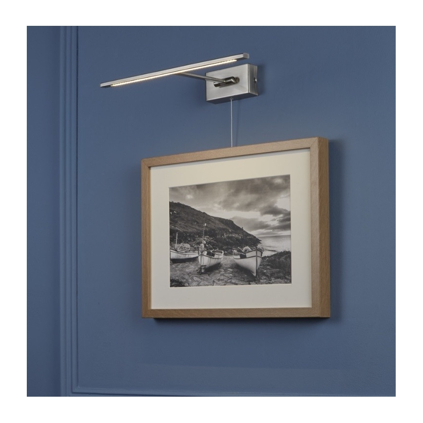 Searchlight - Lampada LED da quadro LED/7,7W/230V cromo lucido