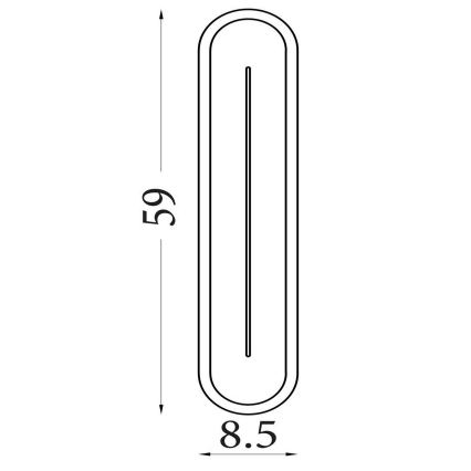 Searchlight - LED-dimmbare Wandleuchte COUPER LED/25W/230V 3000K Messing
