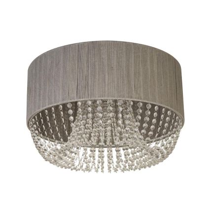 Searchlight - Plafonnier BELLANO 5xG9/7W/230V Ø 50 cm gris