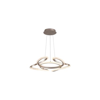 Searchlight - LED dimmbare Pendelleuchte an Kabel DOODLE LED/40W/230V Messing