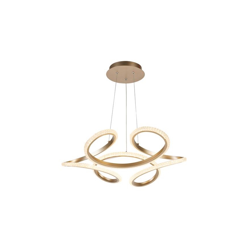 Searchlight - LED dimmbare Pendelleuchte an Kabel DOODLE LED/40W/230V Messing