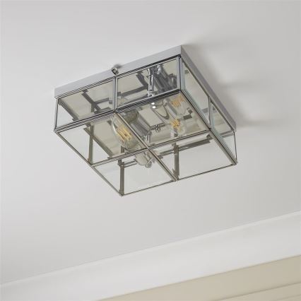 Searchlight - Plafoniera FLUSH 2xE14/40W/230V cromo lucido