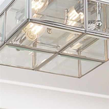 Searchlight - Plafonnier FLUSH 2xE14/40W/230V chrome brillant