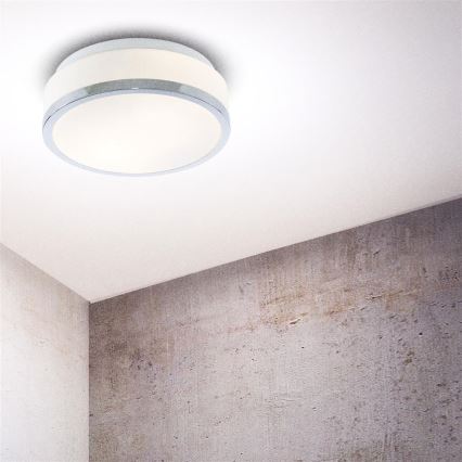 Searchlight - Badezimmer-Deckenleuchte DISC 2xE27/60W/230V IP44