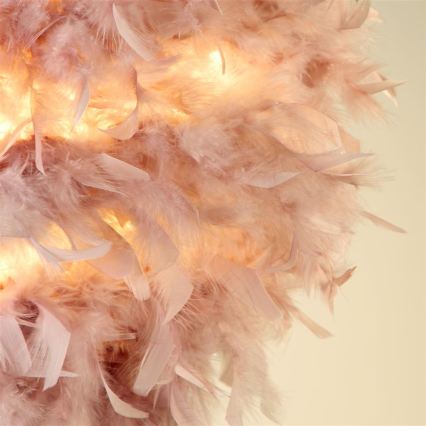Searchlight - Paralume per lampadario KATE E14/E27 Ø 50 cm rosa