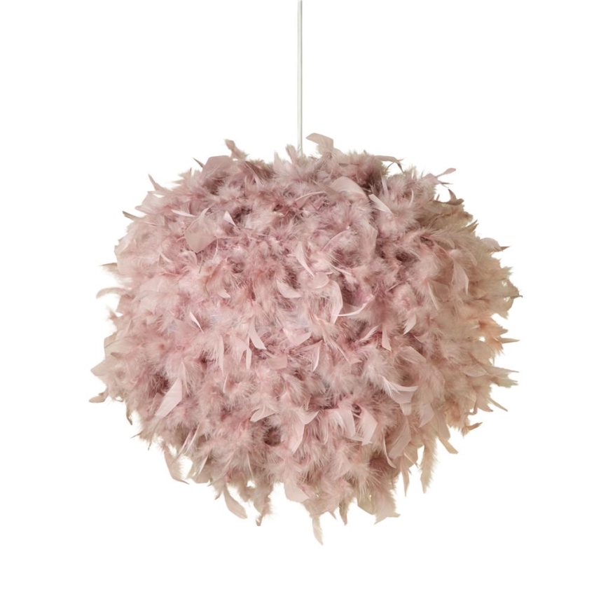 Searchlight - Paralume per lampadario KATE E14/E27 Ø 50 cm rosa