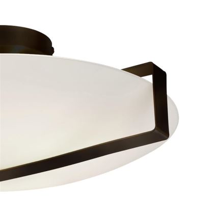 Searchlight - SUNDIAL Lampada da soffitto a 3 luci 3xE27/40W/230V nera