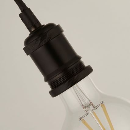 Searchlight - Lustre sur câble SUSPENSION 1xE27/60W/230V noir