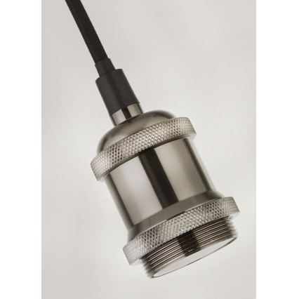 Searchlight - Pendelleuchte an Kabel SUSPENSION 1xE27/60W/230V silber