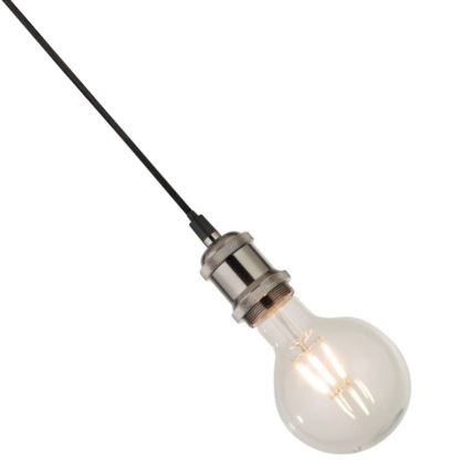 Searchlight - Suspension sur câble SUSPENSION 1xE27/60W/230V argentée