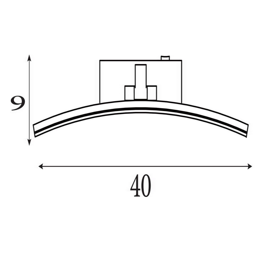 Searchlight - LED Bilderleuchte SANTORINI LED/8,2W/230V silber
