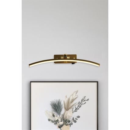 Searchlight - LED-Bildleuchte SANTORINI LED/11,03W/230V Messing