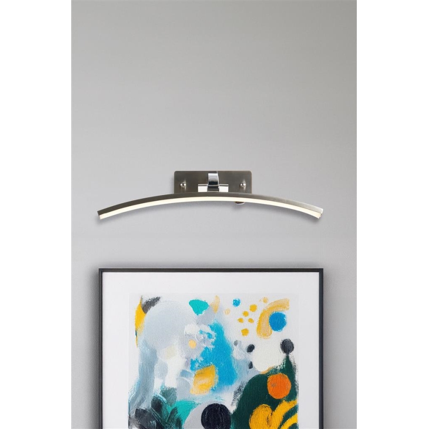 Searchlight - Lampada da quadro a LED SANTORINI LED/10,88W/230V argento