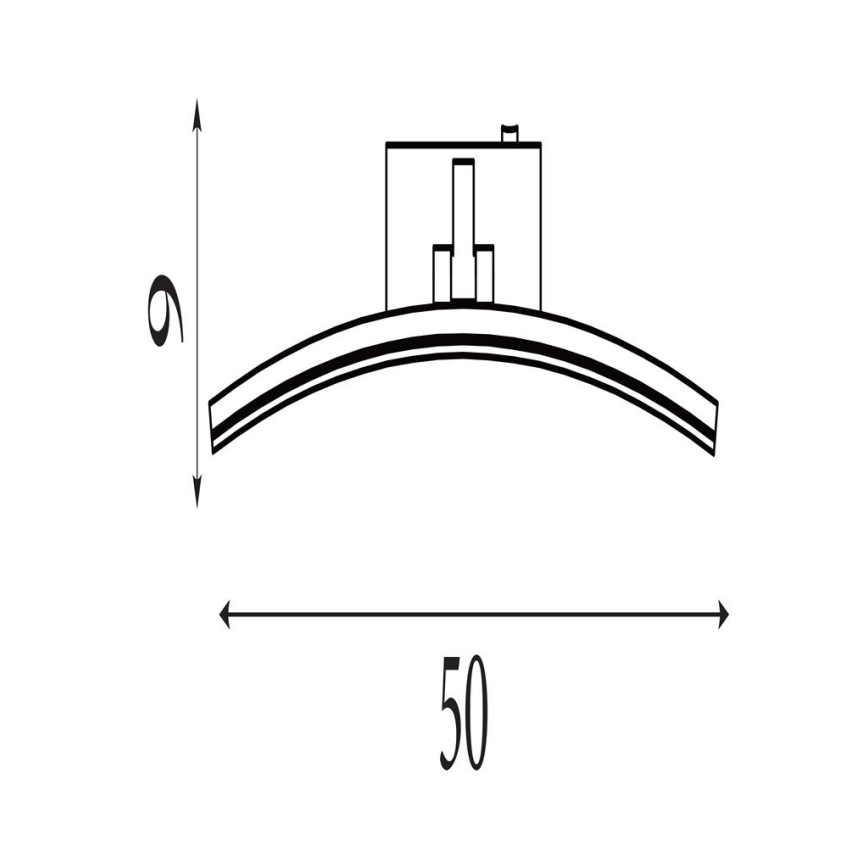 Searchlight - Luminaire LED pour tableau SANTORINI LED/10,88W/230V argenté