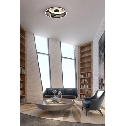 Searchlight - ZENDISC LED-Deckenleuchte, dimmbar, 20 W, 230 V, 3000 K, Ø 39 cm