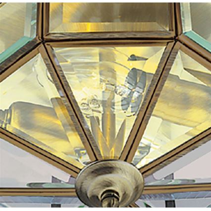 Searchlight - Plafoniera FLUSH 2xE14/60W/230V ottone