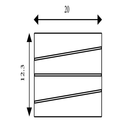 Searchlight - LED Wandleuchte SECTION LED/18W/230V schwarz