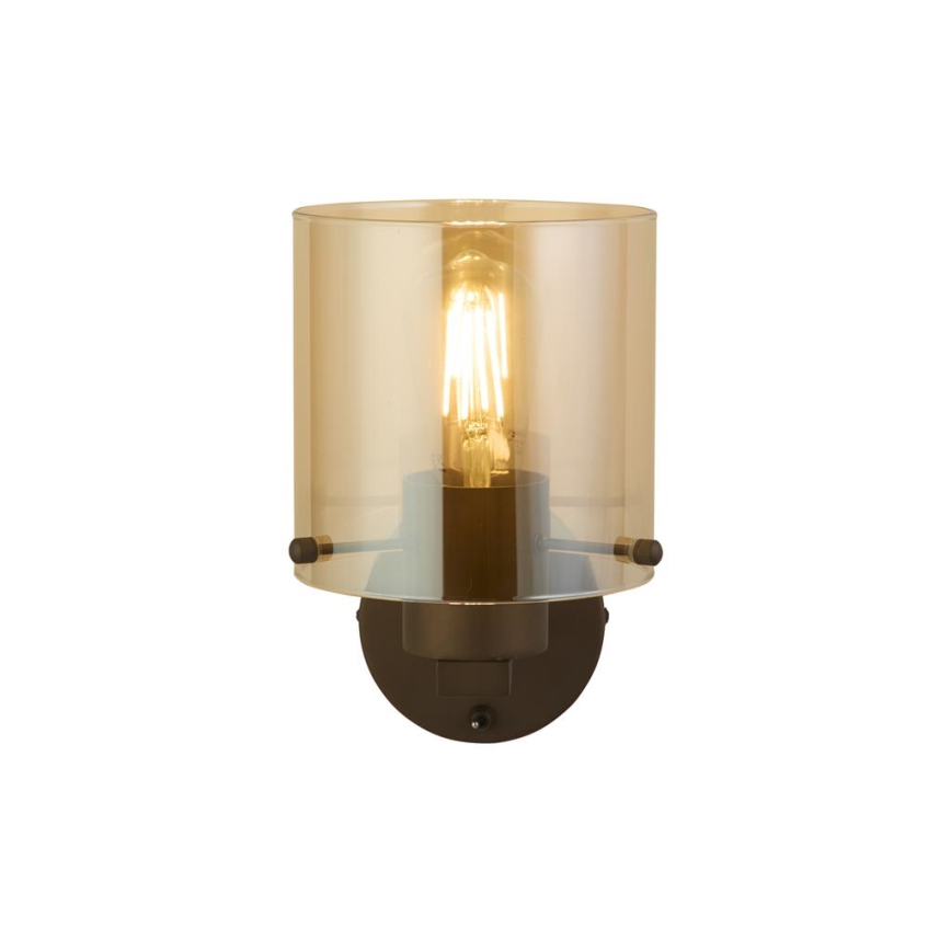 Searchlight - SWEDEN Lampada da parete 1xE27/60W/230V Marrone/Affumicato