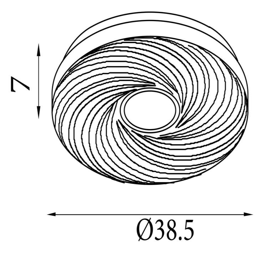 Searchlight - Plafonnier LED AURA LED/24W/230V Ø 38,5 cm blanc
