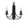 Searchlight - Applique murale MAYPOLE 2xE14/60W/230V noir