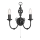 Searchlight - Applique murale ZANZIBAR 2xE14/60W/230V noir