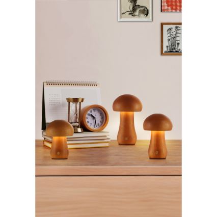 Searchlight - SET 3x LED Tischleuchte MUSHROOM LED/1,1W/5V 800 mAh