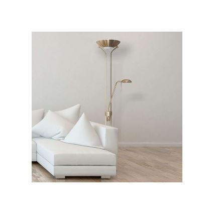 Searchlight - Lampada da terra con dimmer MOTHILD 1xR7s/14W+1xG9/8W/230V