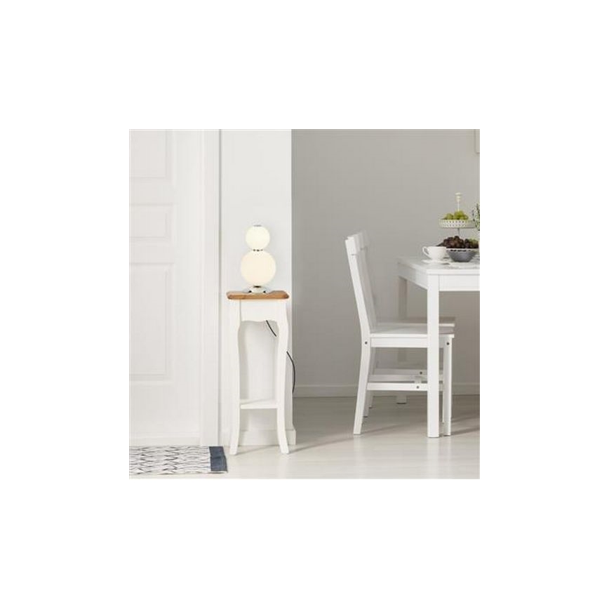Searchlight - Lampe de table SNOWBALL LED/15W/230V