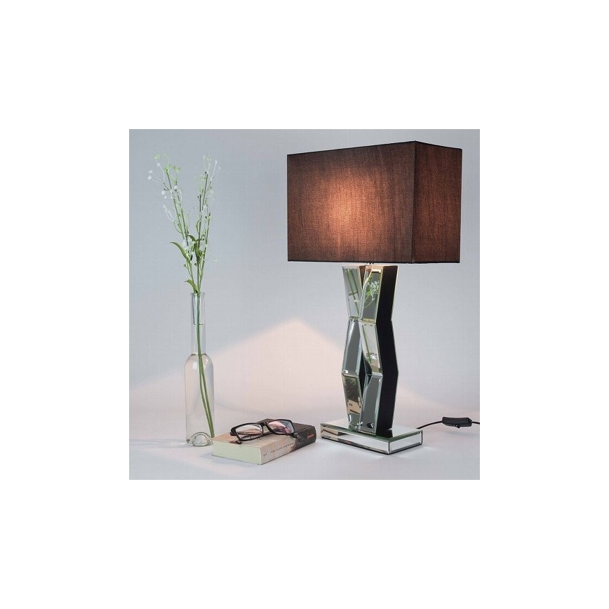 Searchlight - Lampada da tavolo MIRROR 1xE27/60W/230V