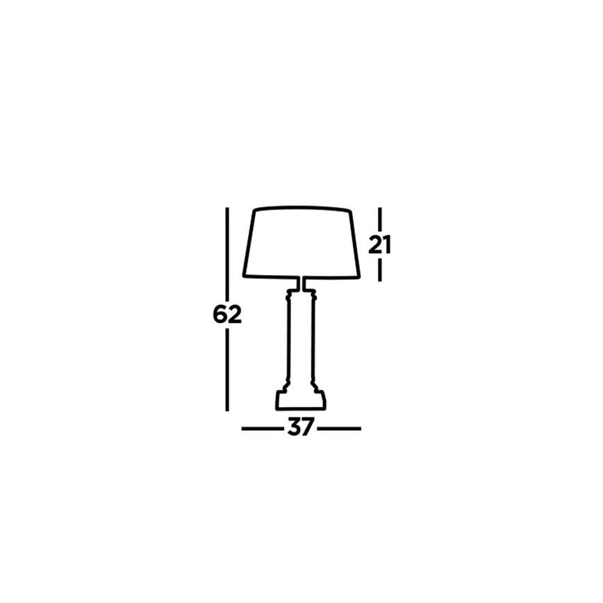 Searchlight - Lampada da tavolo PEDESTAL 1xE27/60W/230V nero