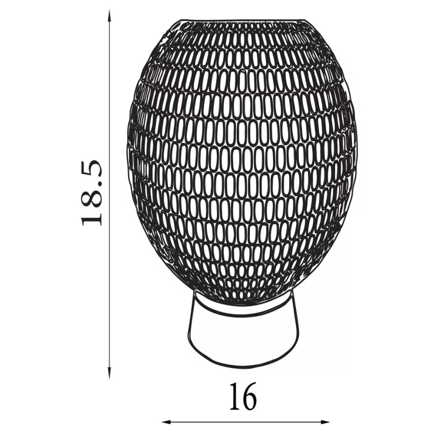 Searchlight - Lampe de table LED MILA, 0,6 W, 3xAAA, marron