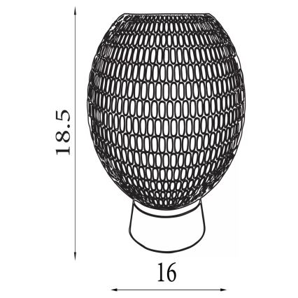 Searchlight - Lampe de table LED MILA LED/0,6W/3xAAA marron