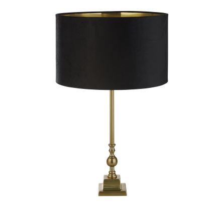 Searchlight - Lampe de table WHITBY 1xE27/10W/230V noir/doré