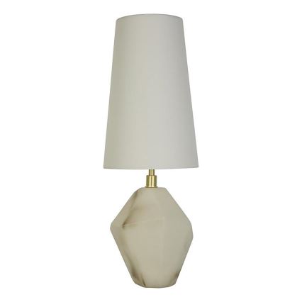 Searchlight - Lampada da tavolo APEX 1xE27/60W/230V Bianco/Grigio