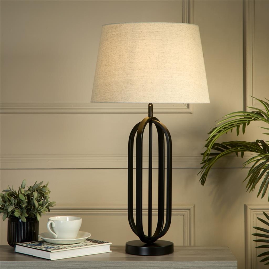 Searchlight - Lampe de table CHIC 1xE27/60W/230V crème