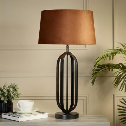 Searchlight - Lampada da tavolo CHIC 1xE27/60W/230V arancione