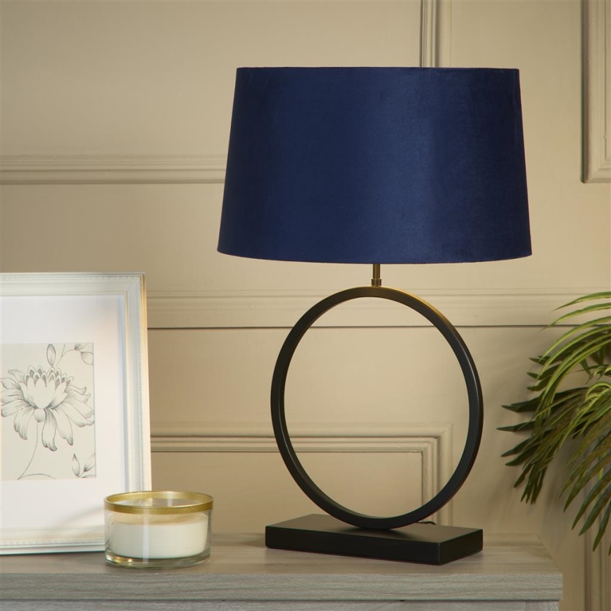 Searchlight - Lampada da tavolo ELEGANT 1xE27/60W/230V blu
