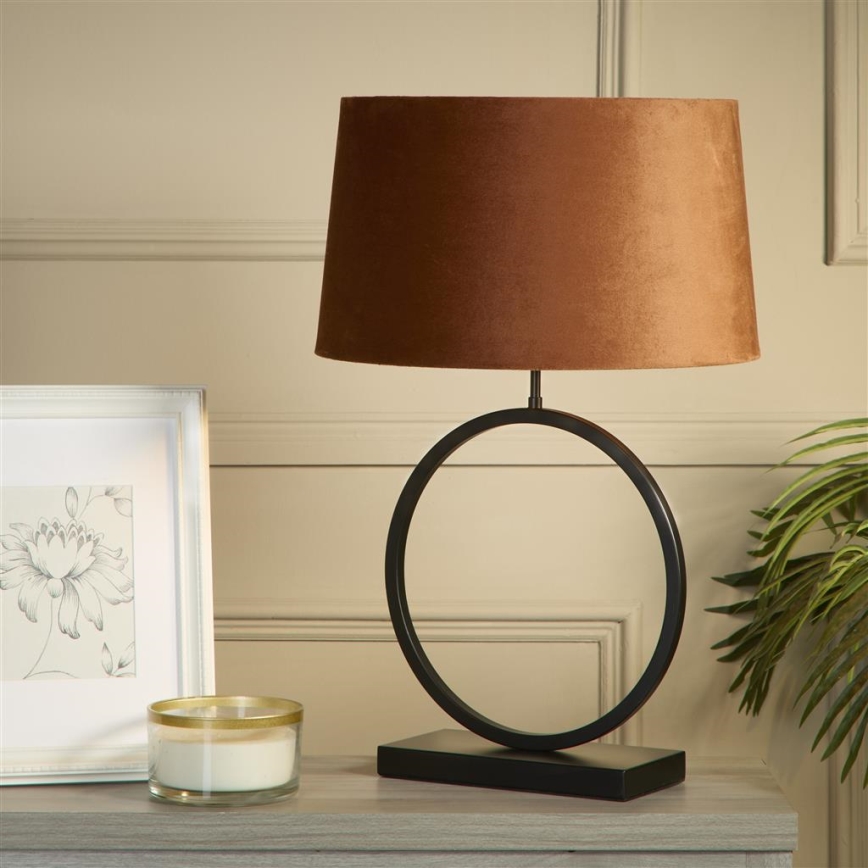 Searchlight - Lampe de table ELEGANT 1xE27/60W/230V orange