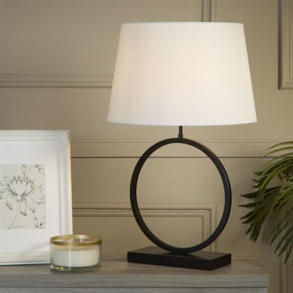 Searchlight - Lampada da tavolo ELEGANT 1xE27/60W/230V bianca