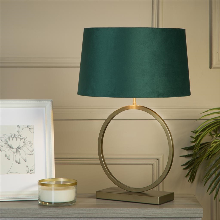 Searchlight - Lampe de table ELEGANT 1xE27/60W/230V verte