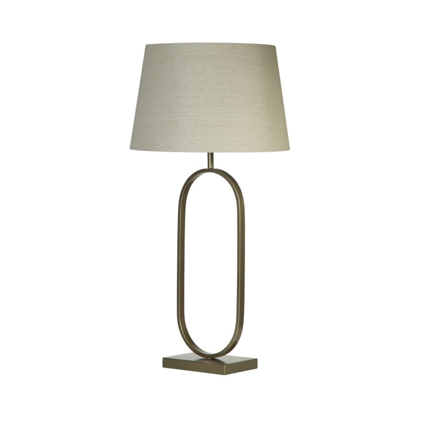Searchlight - Lampada da tavolo MODISH 1xE27/60W/230V colore crema