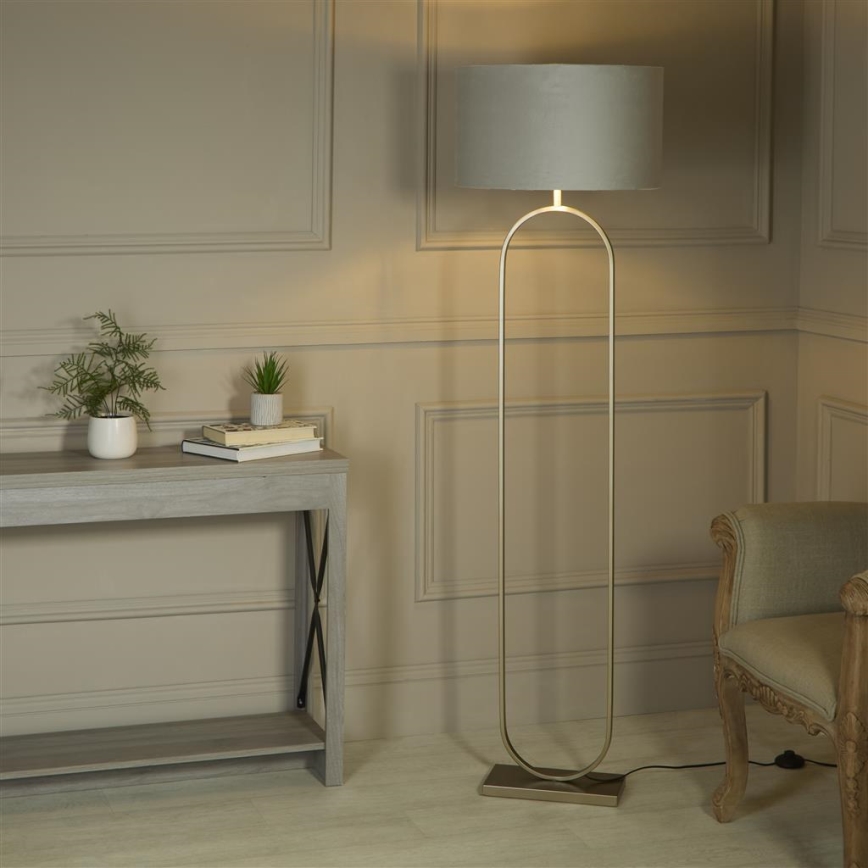 Searchlight - Lampada da terra MODISH 1xE27/60W/230V grigia