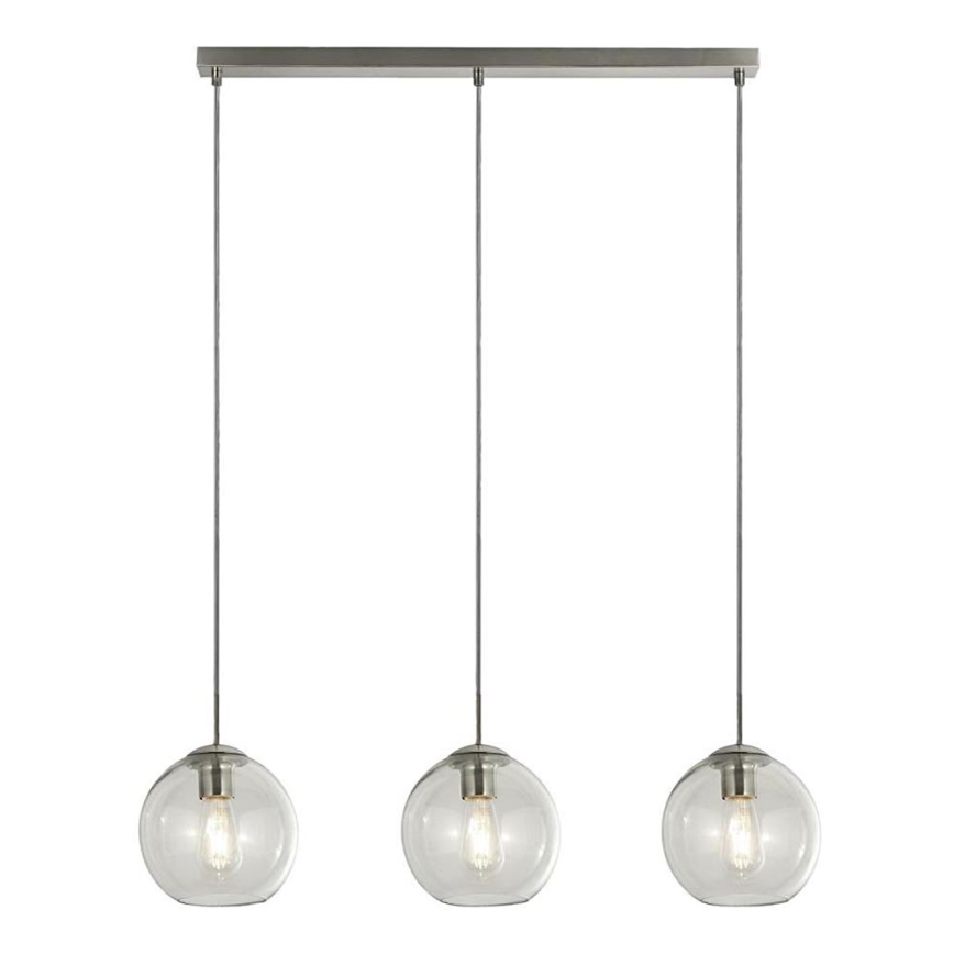Searchlight - Hängeleuchte PENDANT 3xE27/40W/230V matt Chrom