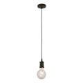 Searchlight - Lampada a sospensione con cavo 1xE27/60W/230V, nera
