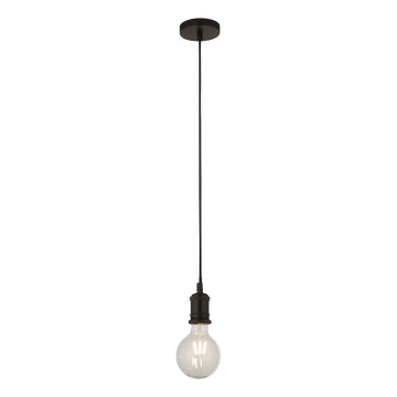 Searchlight - Lampada a sospensione con cavo 1xE27/60W/230V, nera