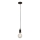 Searchlight - Lampada a sospensione con cavo 1xE27/60W/230V, nera